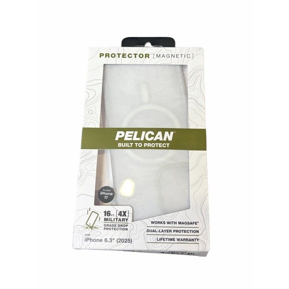 Pelican Protector Case iPhone 17 Magnetic Clear Protective Cover